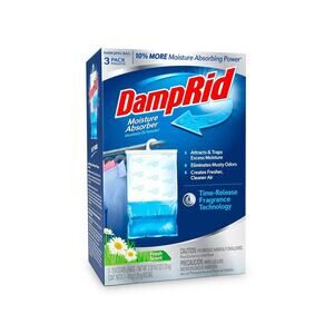 DAMPRID Hanging Moisture Absorber Bag Fresh Scent 3 Bags NEW - SEALED IN BOX